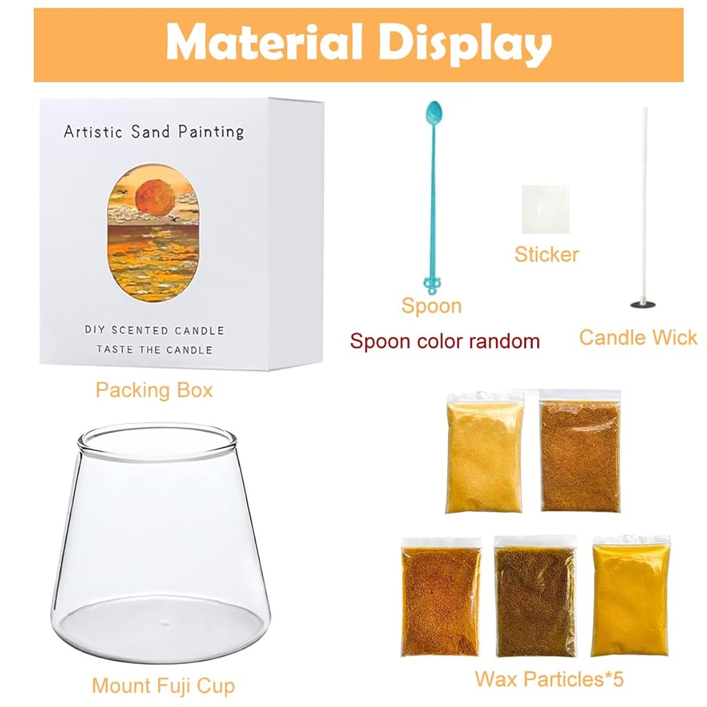 HASTHIP DIY Custom Candles, Candle Maker Kit, DIY Candle Making Set, Art Scented Candle Kit for Birthday Gift Christmas Gift for Sisters, Friends HASTHIP DIY Custom Candles, Candle Maker Kit, DIY Candle Making Set, Art Scented Candle Kit for Birthday Gift Christmas Gift for Sisters, Friends